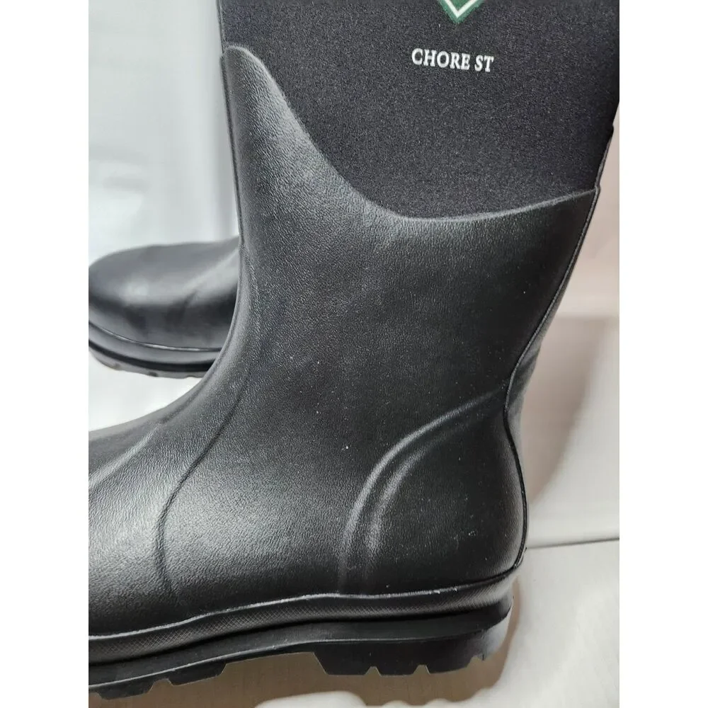 Muck Boot Chore Classic Steel Toe Men’s Size 12 Black